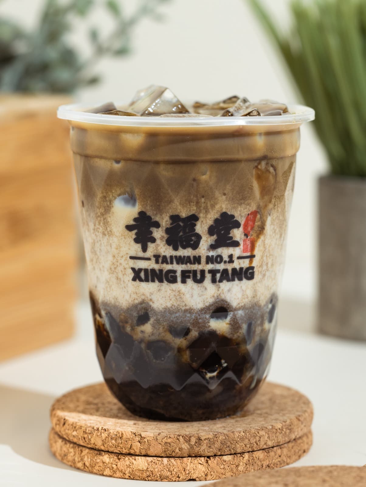 70.houjicha Brown Sugar Boba Milk (XL)